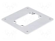 Mounting adapter; Han Yellock 60 Adapter Plate HARTING