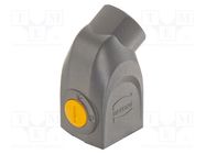 connector Han-Yellock 10 hood M25 angled entry HARTING