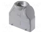 Enclosure for connectors: HDC; Type: high; Gland: M50 HARTING