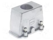 Enclosure for connectors: HDC; size 6B; for cable; IP65; EMC; M25 HARTING