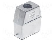 Enclosure for connectors: HDC; size 16A; for cable; IP65; EMC HARTING