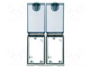 Double Frame, Ni plated, plastic cover HARTING