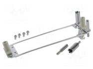 Docking frame; DIN-Power retaining frame HARTING