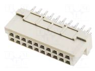 Connector: DIN 41612; socket; female; PIN: 20; straight; 2A; a+b HARTING