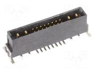 Connector: PCB to PCB; socket; male; PIN: 20(4+16); straight; SMT HARTING