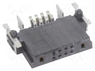 Connector: PCB to PCB; socket; female; PIN: 10(2+8); 50/120VAC; SMT HARTING