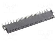 Connector: PCB to PCB; socket; female; PIN: 44(8+36); 50/120VAC HARTING