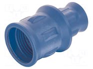 Enclosure for connectors: circular; Han® F+B; IP67,IP6K9K; M25 HARTING