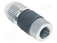 Circular connector Circular Connector w. Harax M12 L 5 F HARTING