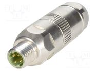 M8 connector M8-CC-IDC-4P-DCOD-M-STR-SHLD HARTING