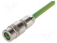 M8 connector M8-PP-CC-IDC-4P-DCOD-M-STR-SHLD HARTING