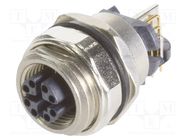 Circular connector M12 CAT6a Bu gewinkelt HWM HARTING