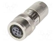 Circular connector M12-PP-CC-IDC-4P-DCOD-F-STR-SHLD HARTING