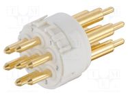 Connector: M23; contact insert; PIN: 7; male; THT; 300V; 20A HARTING