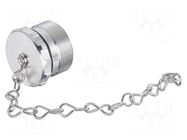 M23 cover–s met for hood,chain 100mm HARTING