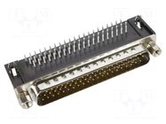 Connector: D-Sub HD; PIN: 62; socket; male; on PCBs; angled 90°; THT HARTING