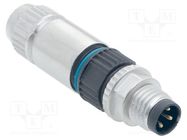 M8 connector HARAX M8-XS male 3-pole HARTING