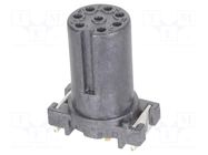 M12-PCB-SMT-2PC-8P-ACOD-F-STR; PIN: 8; female; straight; socket HARTING