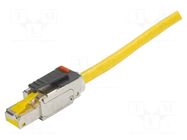PreLink RJ45 plug, AWG22/24, IP20 Cat.6A HARTING