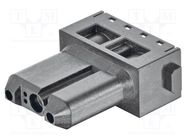 Connector: HDC; module; male; Han-Modular®; PIN: 3; crimped; 16A HARTING