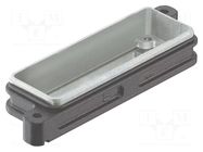 Enclosure for connectors: HDC; size 24HPR; Han® HPR; Body: black HARTING
