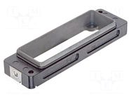Enclosure for connectors: HDC; size 24HPR; Han® HPR; Body: black HARTING