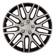 Wheel Cover DAKAR NC 15" SILVER&BLACK with chrome nuts, Versaco