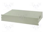 Enclosure: rack mounting; Standard: 19"; 2U; grey; rack; Y: 250mm COMBIPLAST