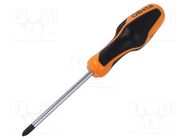 Screwdriver; Phillips; PH2; BETAGRIP; Blade length: 100mm BETA