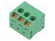 PCB terminal block; 5mm; ways: 3; on PCBs; THT,snap-on; terminal DEGSON ELECTRONICS