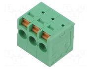 PCB terminal block; 5mm; ways: 3; on PCBs; THT,snap-on; terminal DEGSON ELECTRONICS