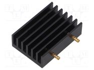 Heatsink: extruded; grilled; TO218,TO220,TO247,TO248,TO3P; black FISCHER ELEKTRONIK