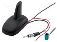 Antenna; automotive,SHARK; AM,FM,GPS; DIN,Fakra; 12VDC; RG174 4CARMEDIA
