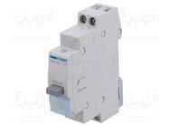 Module: pushbutton switch; 230VAC; 16A; for DIN rail mounting HAGER