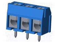 Connector: PCB terminal block; terminal; TC; 16A; PIN: 3; angled AMPHENOL ANYTEK