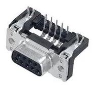 SOCKET, D, PCB, R/A, 15WAY