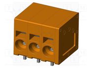 PCB terminal block; on PCBs; THT,spring clamp; terminal; tinned AMPHENOL ANYTEK