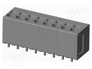 PCB terminal block; on PCBs; THT,spring clamp; terminal; tinned AMPHENOL ANYTEK