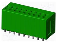 PCB terminal block; on PCBs; THT,spring clamp; terminal; tinned AMPHENOL ANYTEK