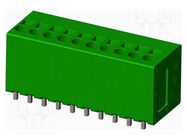 PCB terminal block; on PCBs; THT,spring clamp; terminal; tinned AMPHENOL ANYTEK