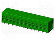 PCB terminal block; on PCBs; THT,spring clamp; terminal; tinned AMPHENOL ANYTEK