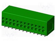 PCB terminal block; on PCBs; THT,spring clamp; terminal; tinned AMPHENOL ANYTEK