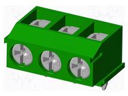 Connector: PCB terminal block; terminal; T3; 8A; PIN: 3; straight AMPHENOL ANYTEK