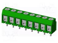 Connector: PCB terminal block; terminal; T3; 8A; PIN: 8; angled AMPHENOL ANYTEK