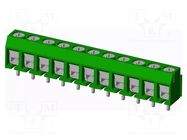 Connector: PCB terminal block; terminal; T3; 8A; PIN: 11; angled AMPHENOL ANYTEK