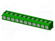 Connector: PCB terminal block; terminal; T3; 8A; PIN: 11; straight AMPHENOL ANYTEK