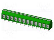 Connector: PCB terminal block; terminal; T3; 8A; PIN: 12; angled AMPHENOL ANYTEK