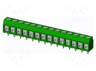 Connector: PCB terminal block; terminal; T3; 8A; PIN: 14; angled AMPHENOL ANYTEK