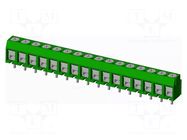 Connector: PCB terminal block; terminal; T3; 8A; PIN: 16; angled AMPHENOL ANYTEK