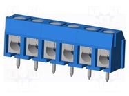 Connector: PCB terminal block; terminal; TC; PIN: 6; on PCBs; 1x6 AMPHENOL ANYTEK